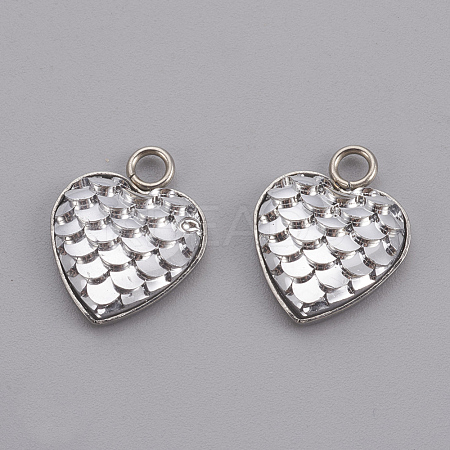 304 Stainless Steel Pendants STAS-F184-B12-1