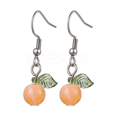 Acrylic Dangle Earrings EJEW-JE05750-01-1