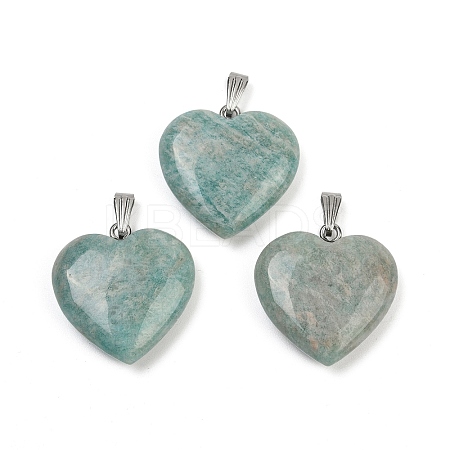 Natural Amazonite Pendants G-G956-B82-1
