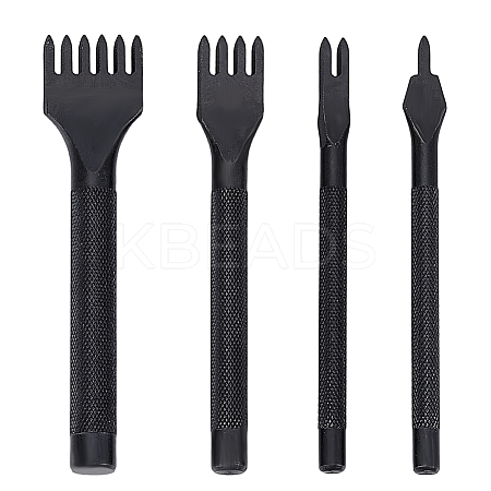 1Set Steel 1/2/4/6 Prong DIY Diamond Lacing Stitching Leather Craft Kits AJEW-HY0002-19-1