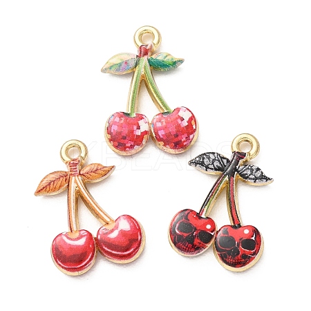 Printed Alloy Pendants AL-CBA7256-28G-1