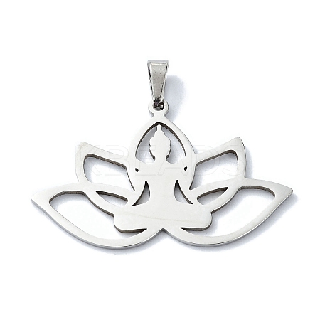Non-Tarnish 304 Stainless Steel Pendants STAS-C097-13P-1
