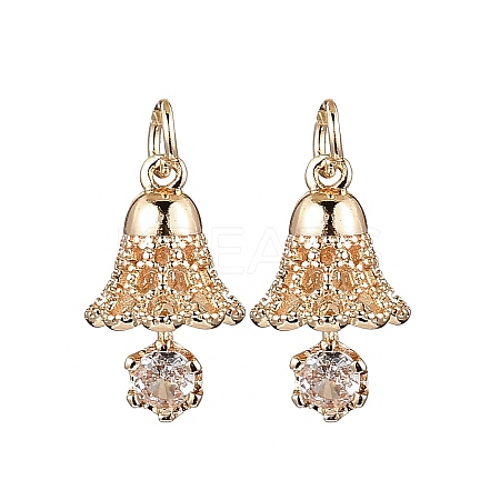 Brass Micro Pave Cubic Zirconia Pendants LS-KK-B133-06G-01-1