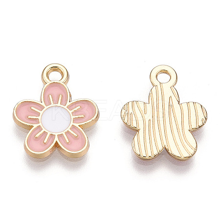 Alloy Enamel Pendants ENAM-T009-47D-RS-1