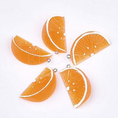Resin Pendants RESI-T028-56B-1