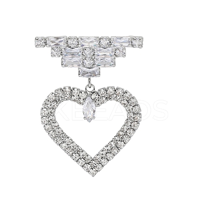 Alloy Rhinestone Brooch for Backpack Clothes PW-WG41184-01-1