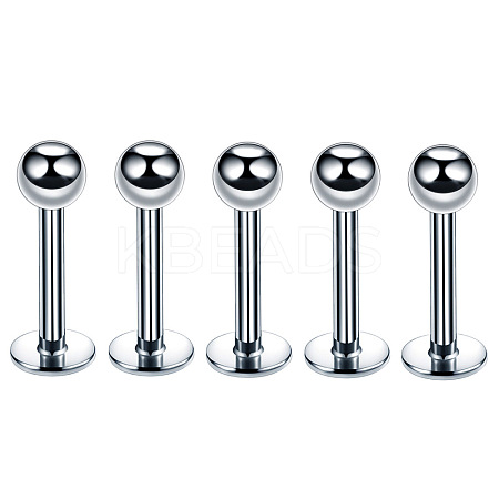 304 Stainless Steel Round Internally Threaded Labrets for Women Men LS-WG9B6EB-01-1