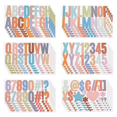 Colorful Vinyl Letter Waterproof Decorative Stickers DIY-WH0349-117B-1