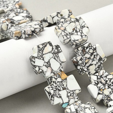 Dyed Synthetic Turquoise Beads Strands G-M448-A01-02-1