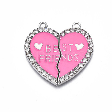 Alloy Enamel Split Pendant ENAM-S130-25E-1