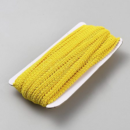 25M Polyester Braided Lace Trim OCOR-WH0082-300B-1