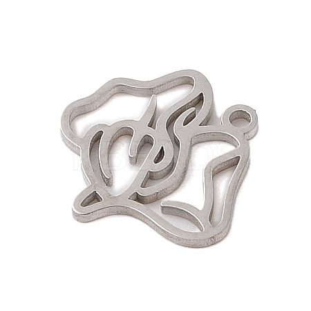 Non-Tarnish 304 Stainless Steel Pendants STAS-S139-06P-08-1