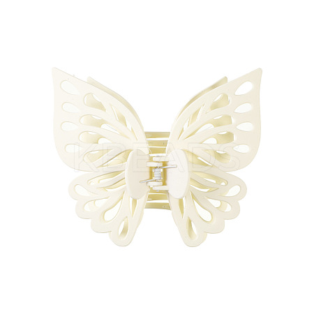 Large Frosted Butterfly Hair Claw Clip LS-OHAR-PW0003-006E-1
