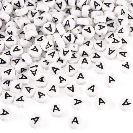 500Pcs Acrylic Beads SACR-TA0001-55A-1