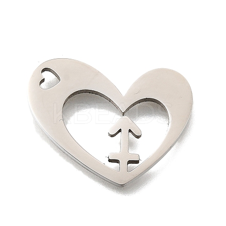 201 Stainless Steel Pendants STAS-A116-01P-09-1