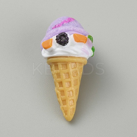 Opaque Resin Ice Cream Cabochons CRES-CJC0009-01D-1
