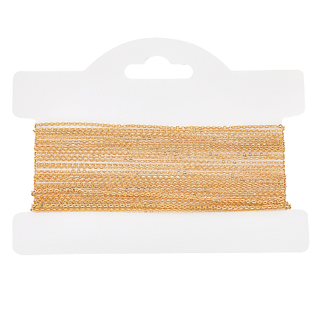 Brass Flat Cable Chains KK-BBC0013-53-1