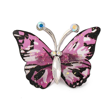 Butterfly Transparent Resin Brooch LS-JEWB-M047-01E-1