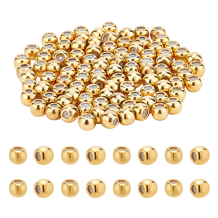 HOBBIESAY 70Pcs Brass Beads KK-HY0003-56-1