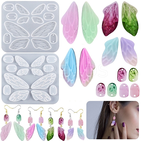 DIY Butterfly Wing Pendant Silicone Molds LS-DIY-F127-01-1