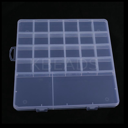 Transparent Plastic Bead Containers CON-YW0001-49A-1