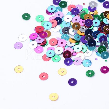 Ornament Accessories Plastic Paillette Beads PVC-R014-6mm-M-1