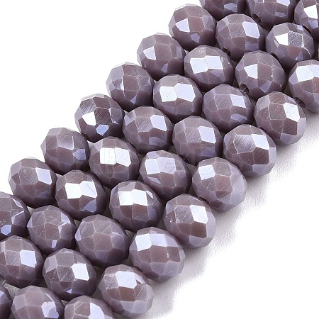 Electroplate Glass Beads Strands LS-EGLA-A044-P8mm-A13-1