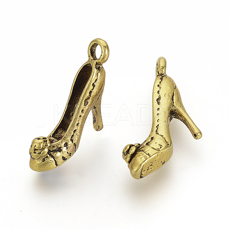 Tibetan Style Alloy Stilettos Pendants TIBE-S307-54AG-1
