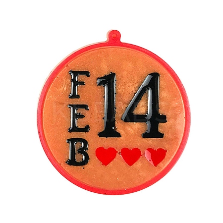Valentine's Day Silicone Pendant Molds DIY-J009-07D-1