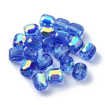 AB Color Plated Glass Beads GLAA-F108-12B-08-1