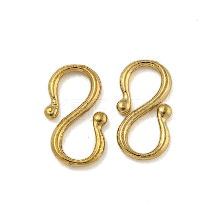Ion Plating(IP) 304 Stainless Steel S-Hook Clasps STAS-U007-20A-G-1
