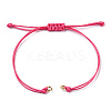 Korean Waxed Polyester Cord Braided Bracelets X1-MAK-T010-05G-2