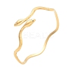 304 Stainless Steel Cuff Bangles for Women AJEW-P127-06G-4