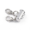 Alloy Magnetic Slide Lock Clasps X-PALLOY-YW0001-18P-1