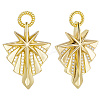 8Pcs Brass Micro Pave Cubic Zirconia Pendants KK-BBC0018-61-6