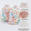 50Pcs Gold Stamping Moon & Star Organza Drawstring Gift Storage Bags OP-BBC0001-03C-01-6