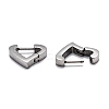 Tarnish Resistant 304 Stainless Steel Huggie Hoop Earrings STAS-J033-16P-3