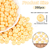 200Pcs Opaque Baking Paint Glass Seed Beads SEED-PA0001-01D-2