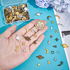 Zinc Alloy Links and Zinc Alloy Cabochons PALLOY-OC0001-37-3
