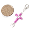 Cross Glass Seed Beads Pendant Decoration HJEW-MZ00111-3