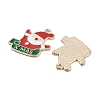 Christmas Light Gold Plated Alloy Enamel Pendants ENAM-M219-02KCG-2