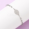 Religion 304 Stainless Steel Link Bracelets BJEW-F524-05B-P-2