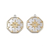 304 Stainless Steel Rhinestone Pendants STAS-L290-68GP-1