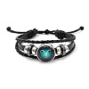 Imitation Leather Triple Layer Multi-strand Bracelets FS-WGC42D3-03-1