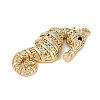 Brass Micro Pave Cubic Zirconia Pendants KK-I719-38G-2