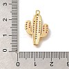 Brass Micro Pave Cubic Zirconia Pendants KK-M295-18G-02-3
