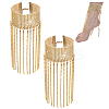 Brass Rhinestone Anklets AJEW-WH0542-75G-1