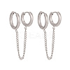 304 Stainless Steel Double Hoop Earrings for Women XJ9052-2-3