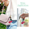 1Pc PU Leather Alloy Keychains KEYC-TA0001-46A-6