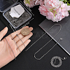 30Pcs 304 Stainless Steel Flat Cable Chain Necklaces Set STAS-BBC0005-02-3